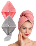 Mikrofaser-Haarturban (2er-Set)